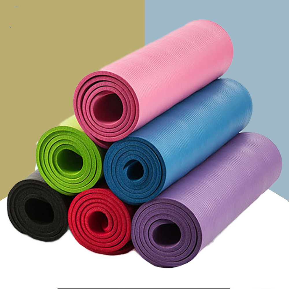 Thick NBR Yoga Mat with Carry Strap - alanakea